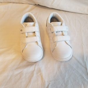 7 1/2 Toddler White Leather K Swiss